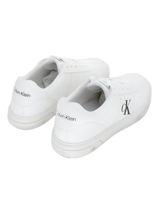 Calvin Klein Men\'s Gliano Round Toe Casual Sneakers White US 8M EU 41